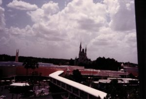 The WDW Monorail, riding from the TTC to the Magic Kingdom